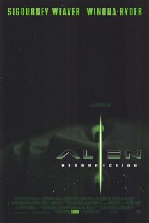 Alien Resurrection Movie Poster 2 Sided Original 27x40