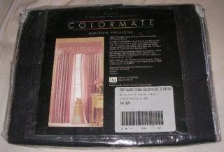Percale Colormate Black Window Pouf Curtain Valance New