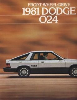 1981 Dodge 024 Omni DeTomaso Sales Brochure Book