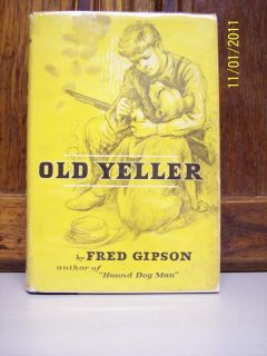 Old Yeller 1956 1st Ed 1st Print w 1st Issue DJ F Gipson NF