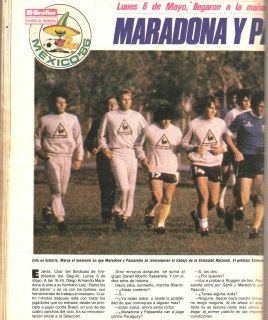Soccer Diego MARADONA Magazine Argentina 1985