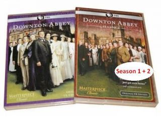 New Downton Abbey Complete Season 1 and 2 DVD 2012 6 Disc Set Free