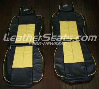 02 03 04 05 Dodge RAM Rumble Bee Leather Seat Covers