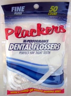  New 10 x 50 Plackers Dental Flossers High Performance Floss