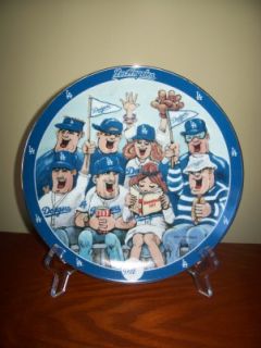 Los Angeles Dodgers Danbury Mint Fan First Date Plate
