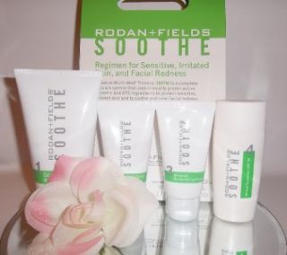  Fields Soothe Regimen Redness / Sensitive Irritated Skin 4pc Set Kit