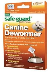 Safeguard Canine Dog Dewormer 1gm 3 Day Treatment OTC