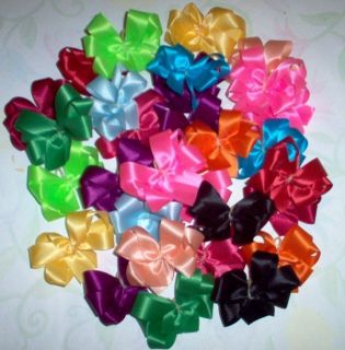 Dog Grooming Bows 30 Triple Looped Med Solid Dog Bows Standard Poodle