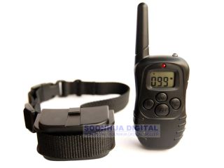 No Barking Shock Vibra Remote Dog Training Collar LCD