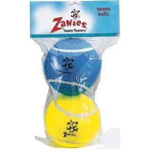 Zanies Tennis Balls LARGE 5 Inch 2 Pack Dog Retrieve Toy NEW