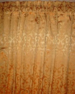   Drapery Curtain panels Old World Gold Lined with blackout lining