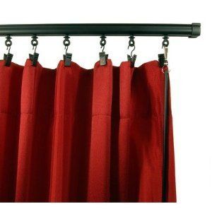 Adjustable Curtain Track in Black Size 38   66