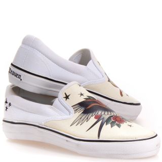 Draven Womens Love Birds Slip on Canvas Casual Athletic Shoes