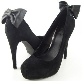 Dolce Vita Briar Black Suede Womens Designer Shoes High Heel Platform