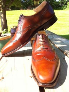 Crockett Jones DRUMMOND Calf Leather Dress Oxford Men Balmoral Shoes