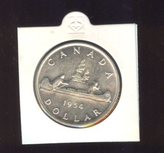 1954 Canada Silver Dolar Gem BU