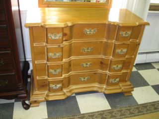 dresser   4 drawer   dovetail   chippendale with matching mirror