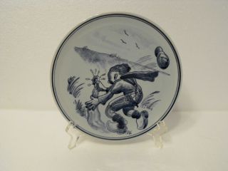  Collectible Plate Boy Finger in Dike Made in Holland