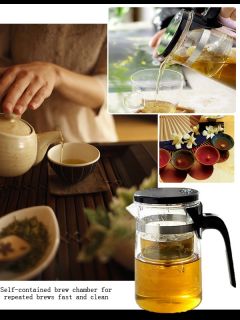 Sama 500ml Clear Glass Gongfu Teapot Tea Maker Infuser
