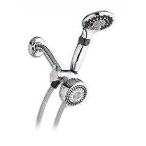 WATERPIK 2 IN 1 COMBINATION DUAL CHROME SHOWER HEAD SYSTEM NEW