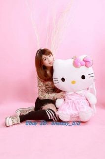 Sanrio Cute Hello Kitty Plush Doll Toy Pink Dress 30H