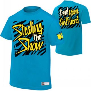Dolph Ziggler Stealing The Show WWE Authentic Blue T Shirt