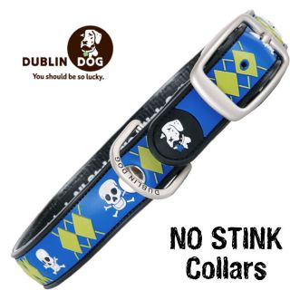 Dublin Dog Rubber No Stink Dog Collars Arrrgyle Mutiny Waterproof Dog