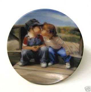 Donald Zolan Miniature Collector Plate First Kiss