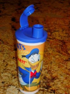 Tupperware Disney Donald Duck 16oz Water Bottle Drink Tumbler Pour