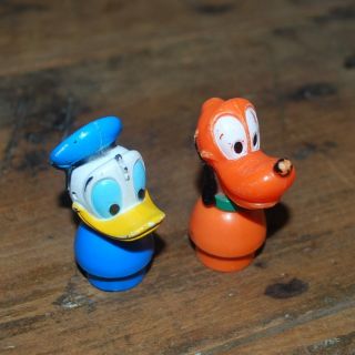 ILCO figures Donald Duck PLUTO FITS VINTAGE FISHER PRICE LITTLE PEOPLE