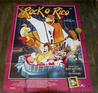Rock A Doodle Don Bluth Animation Large French Poster