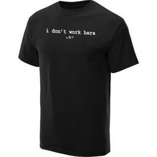 DonT Work Here T Shirt Cool Funny Tee Black XL