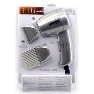 Andis Ultra Gray Microturbo 1600W Travel Dryer 30305