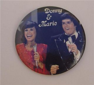 Donnie Marie Osmond Vintage Button Pin in Good Condition