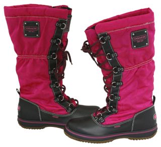 Coach Signature Starling Magenta Cold Weather Boot 11 New