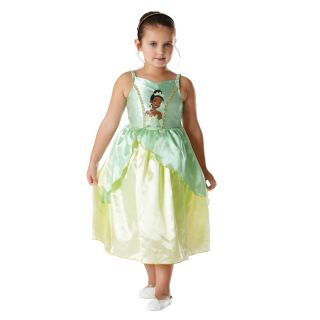 Child Licensed Disney Princess Tiana Fancy Dress Costume Girls Kids