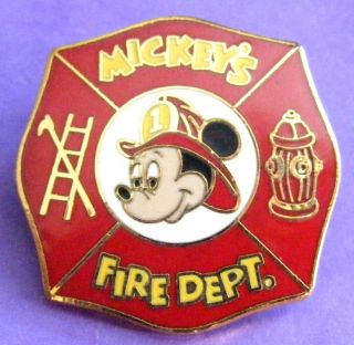 Disney Pin Mickeys Fire Department Walt Disney World Pinpics 111