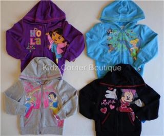  Tinker Bell Minnie Princess Dora Size 2T 3T 4T 5T Jacket
