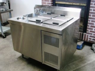  9552 DROP IN DIPPING CABINET ICE CREAM FREEZER STATION WITH SINK