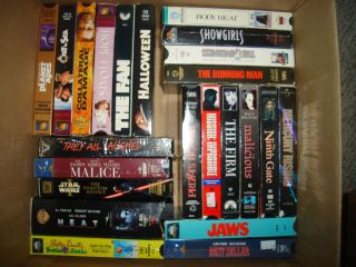 Lot of VHS Tapes Dorothy Stratten, HEAT Arnold S, Willis,Johnny Depp