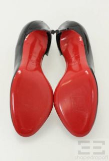 Christian Louboutin Black Patent Leather Helmour 100 DOrsay Heels