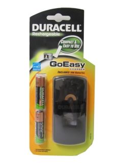 Duracell Rechargeable GoEasy Charger [w/ 2AA NiMH Batteries]
