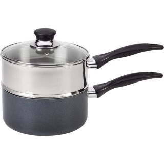 Fal A9099694 3 Qt Double Boiler Non Stick Covered Sauce Pan w Glass