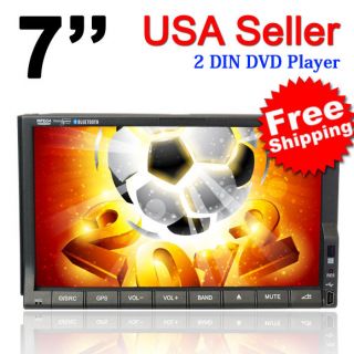 HOT SALE Car 7 2 DIN Double DIN In Dash DVD Player Bluetooth ipod