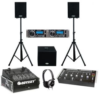Cortex HDC 1000 DJ Dual USB  Player mm 1800 4CH Mixer 2 Speakers