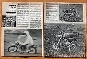  0187 1969 Cycle World Impression Honda SL 90
