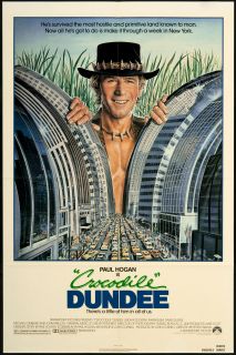 Crocodile Dundee 1986 Original U s One Sheet Movie Poster