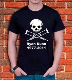 Jackass Ryan Dunn Rip Tribute T Shirt Random Hero s XXL