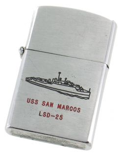 Vintage US Naval USS San Marcos LSD 25 Landing SHIP Lighter