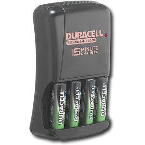 Duracell CEF15NC 15 Minute Battery Charger for AA & AAA Batteries w